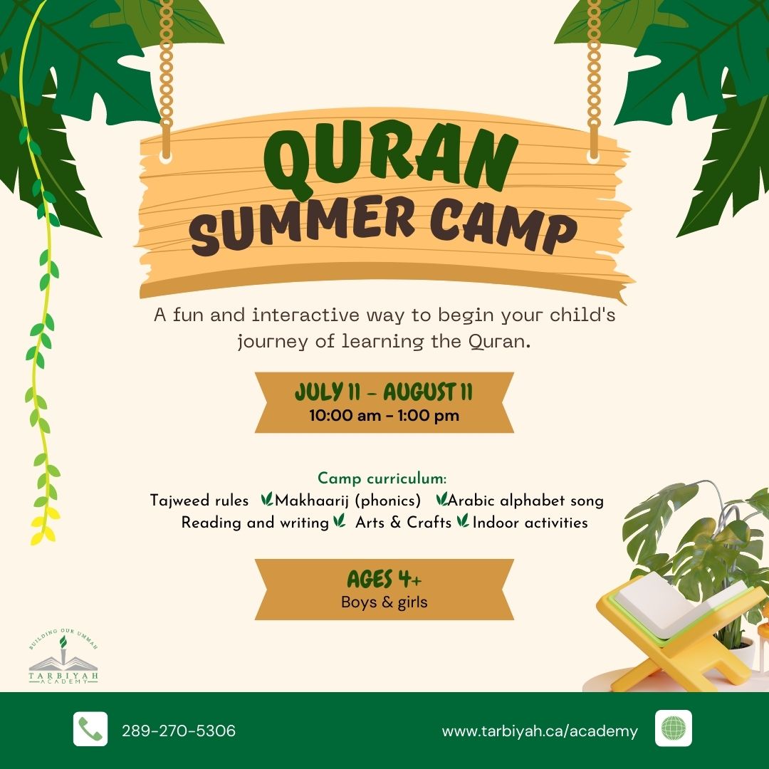 Summer Quran camp Tarbiyah Elementary School